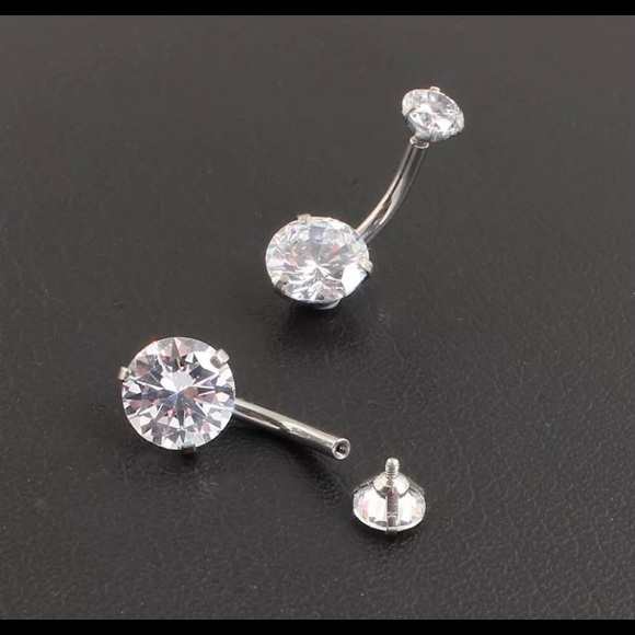 NEW Double Trouble Navel Piercing Duo Set - Belly Piercing - Picture 5 of 5